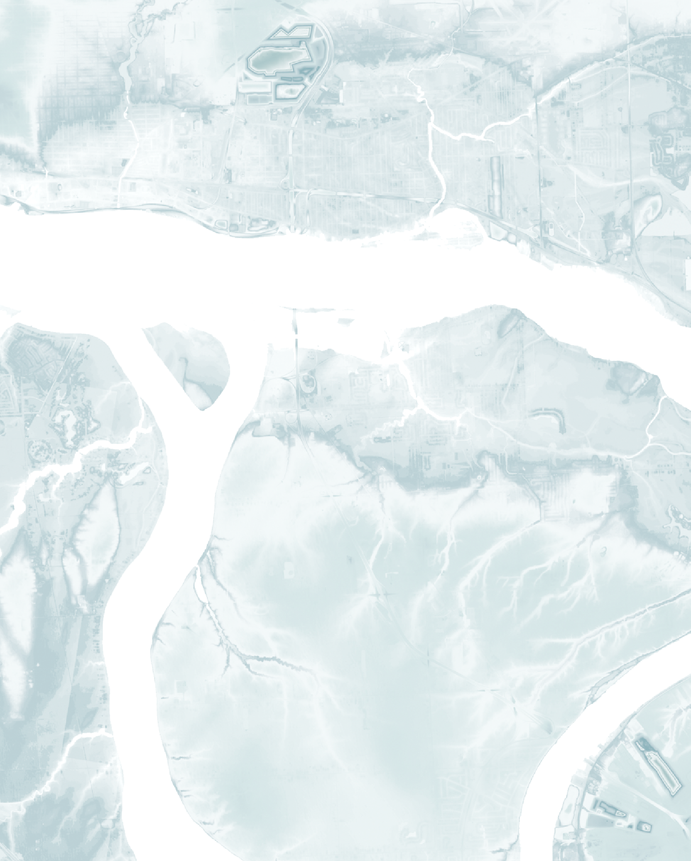 Niagara River Map Print