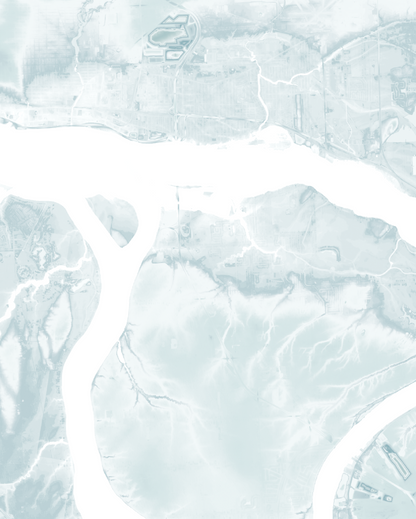 Niagara River Map Print