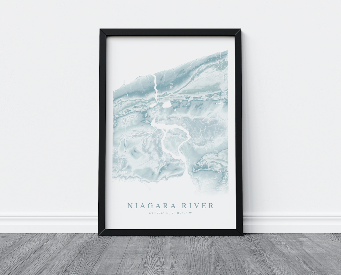 Niagara River Map Print