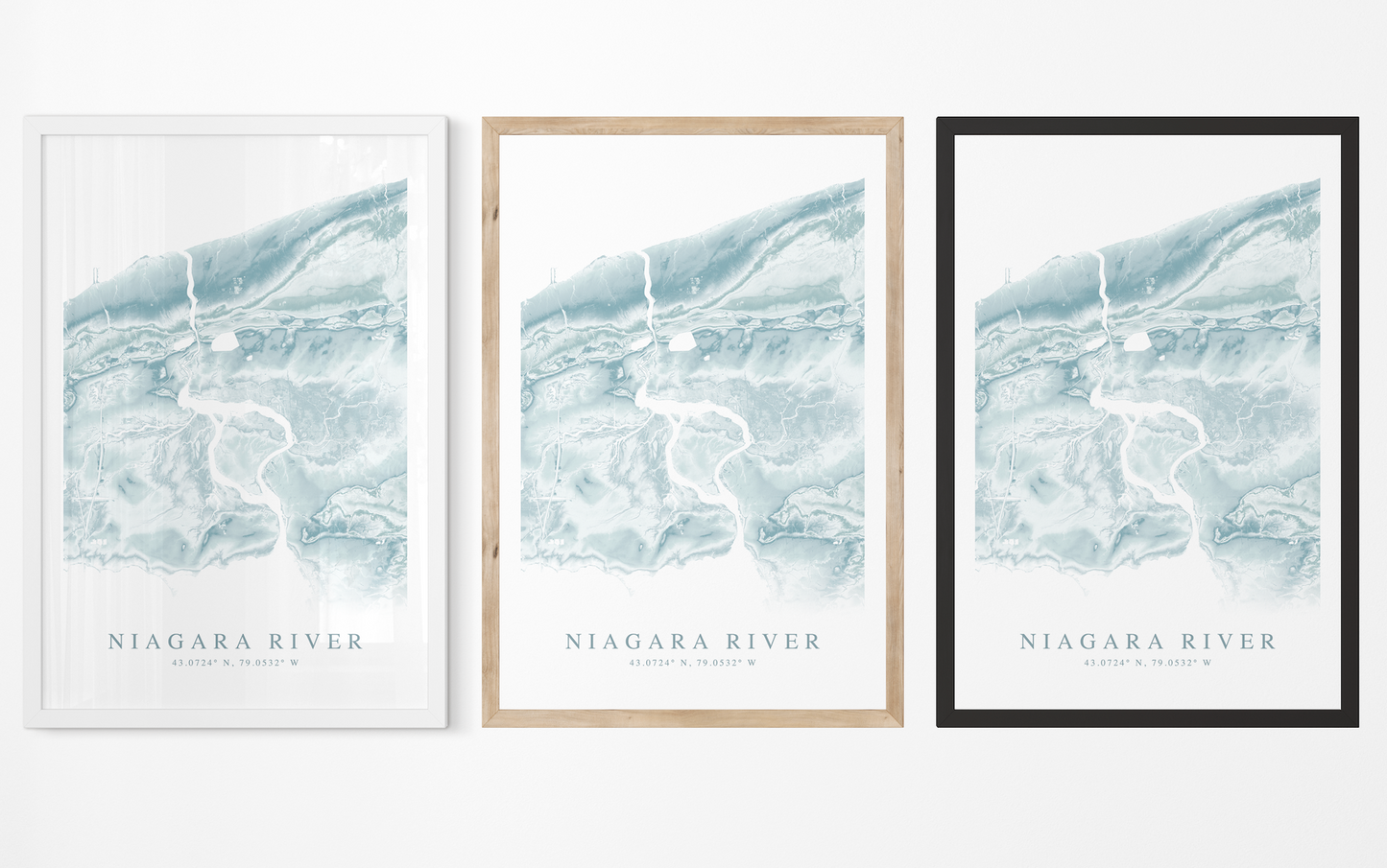 Niagara River Map Print