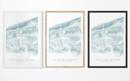 Niagara River Map Print