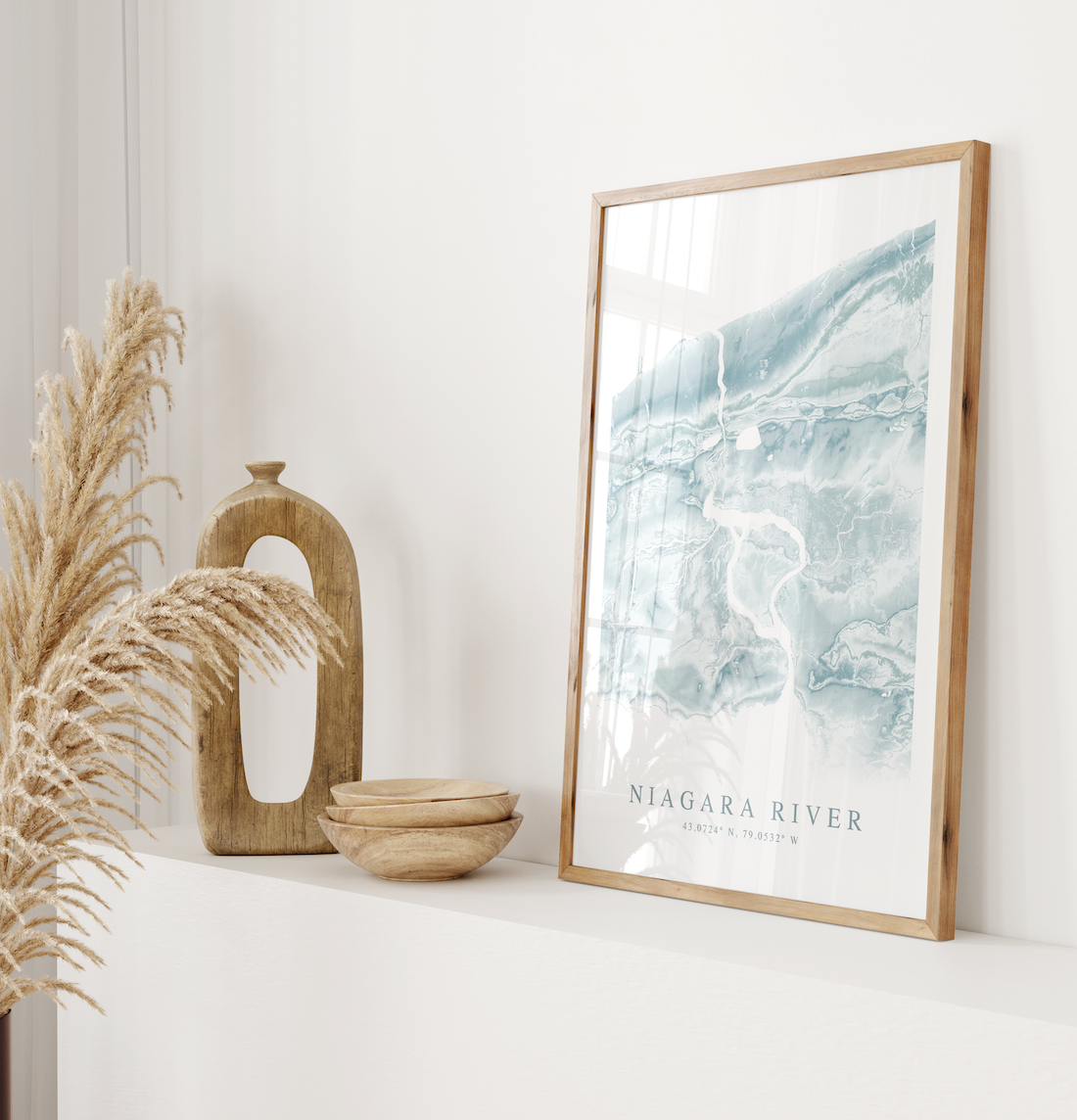 Niagara River Map Print