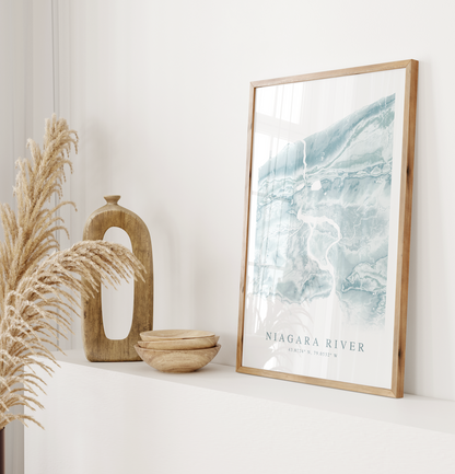 Niagara River Map Print
