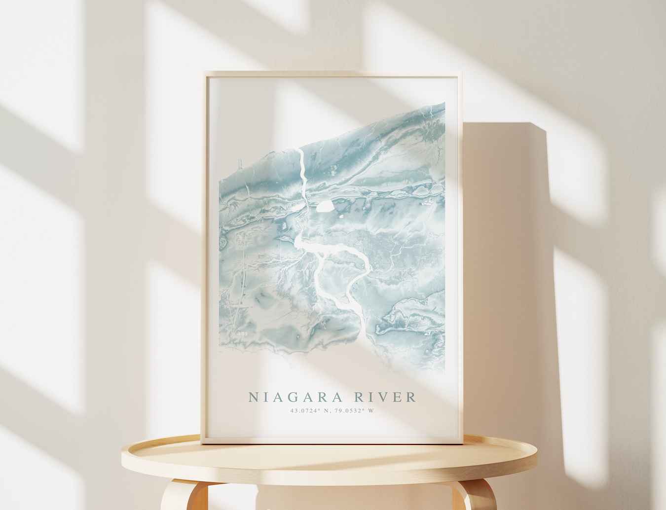 Niagara River Map Print