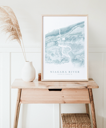 Niagara River Map Print