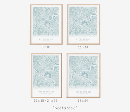 Pittsburgh Map Print