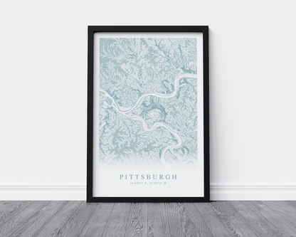 Pittsburgh Map Print