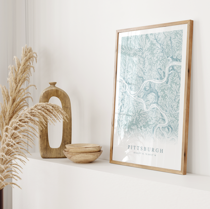 Pittsburgh Map Print
