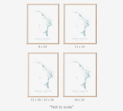 Great Abaco Map Print
