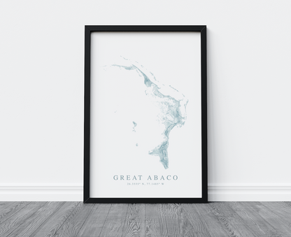 Great Abaco Map Print