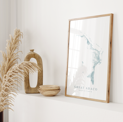 Great Abaco Map Print