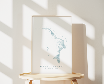 Great Abaco Map Print
