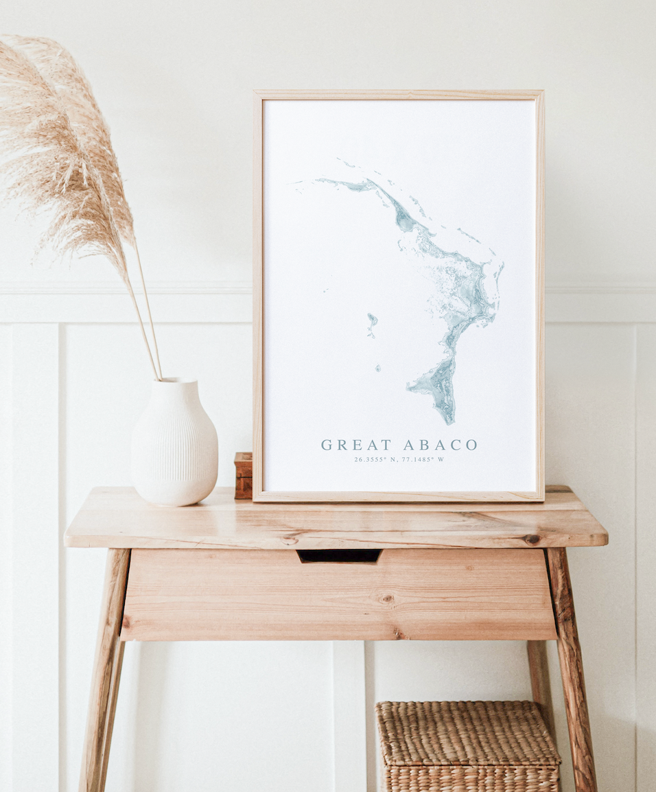 Great Abaco Map Print