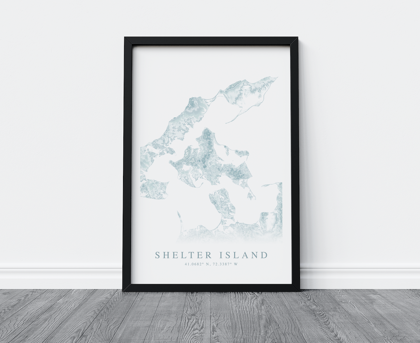 Shelter Island NY Map Print