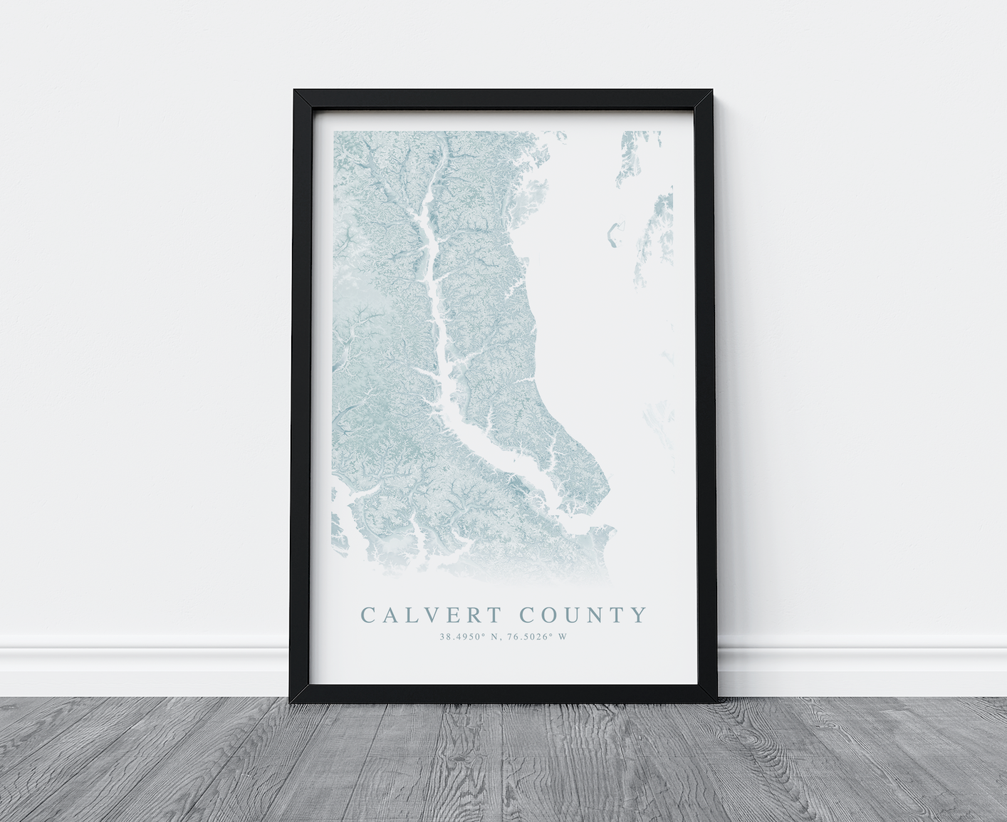Calvert County MD Map Print