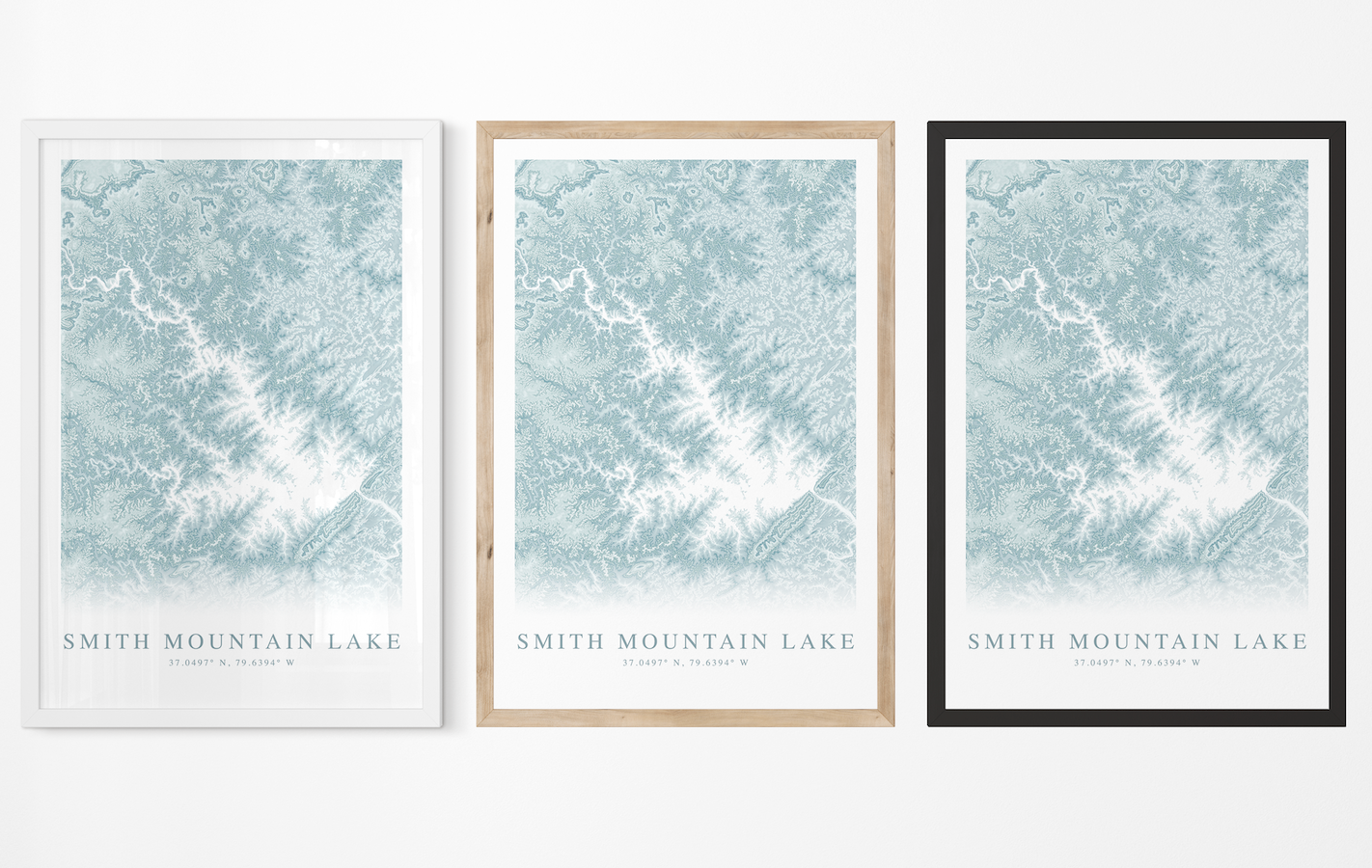 Smith Mountain Lake Map Print