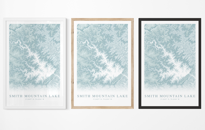 Smith Mountain Lake Map Print