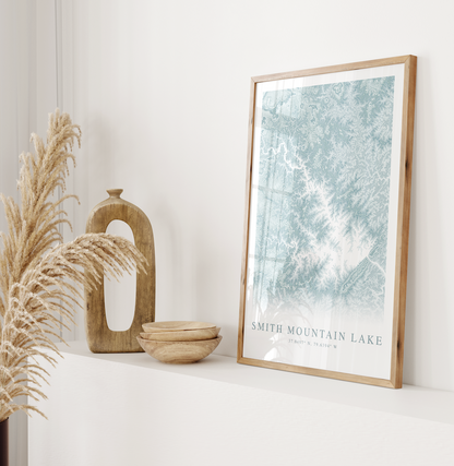 Smith Mountain Lake Map Print