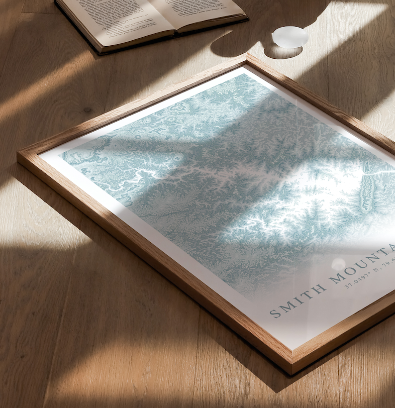 Smith Mountain Lake Map Print