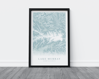 Lake Murray Map Print