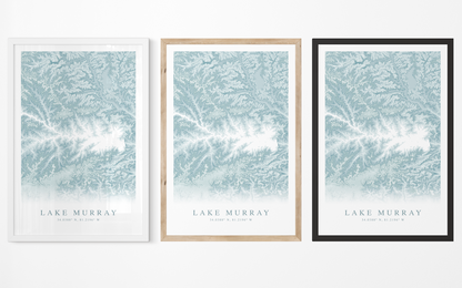 Lake Murray Map Print