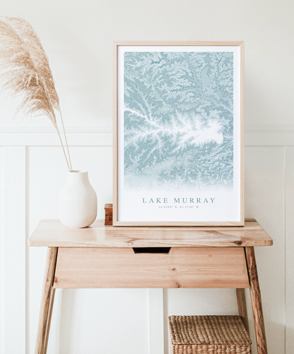Lake Murray Map Print