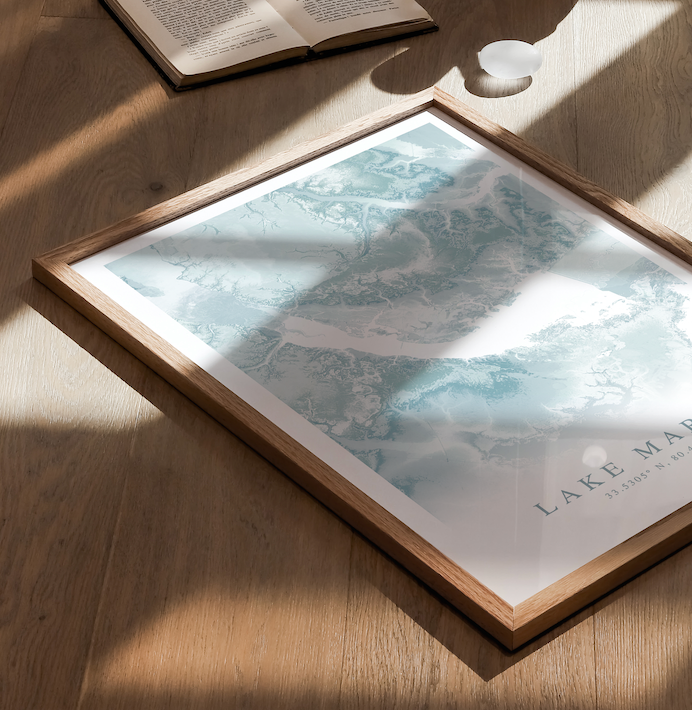 Lake Marion Map Print