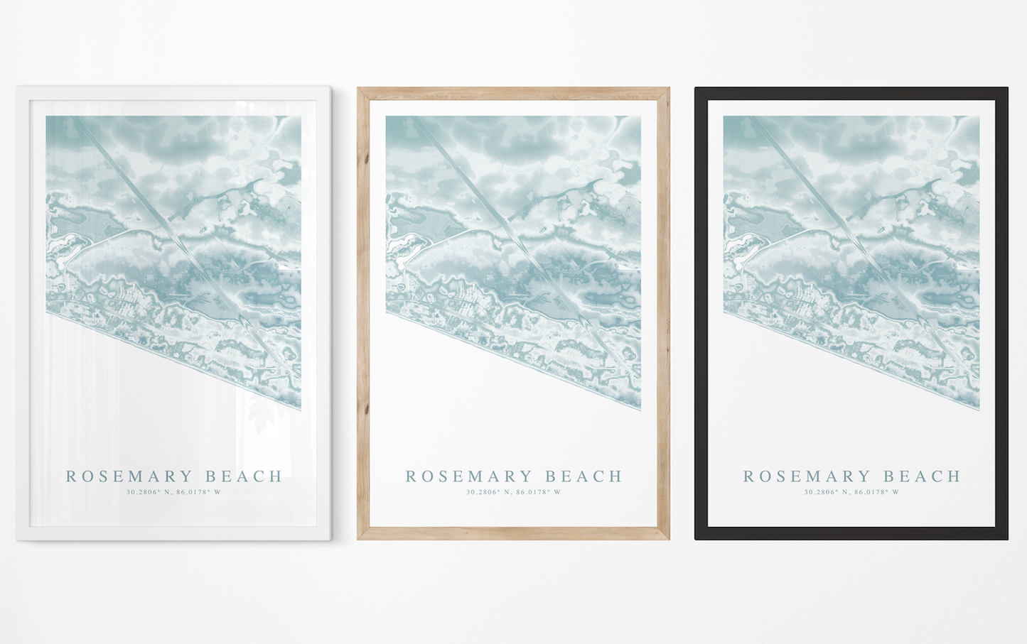 Rosemary Beach Map Print