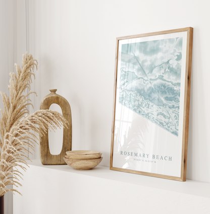 Rosemary Beach Map Print