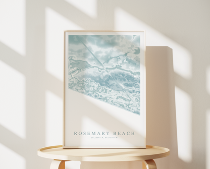 Rosemary Beach Map Print
