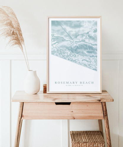 Rosemary Beach Map Print