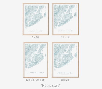 Staten Island Map Print