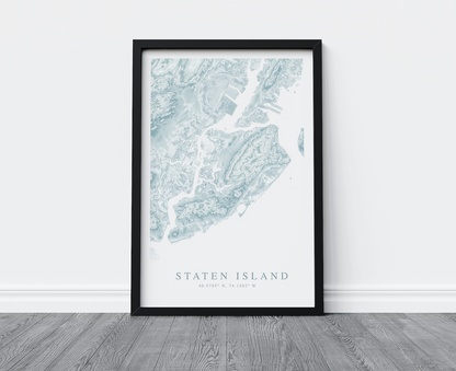 Staten Island Map Print