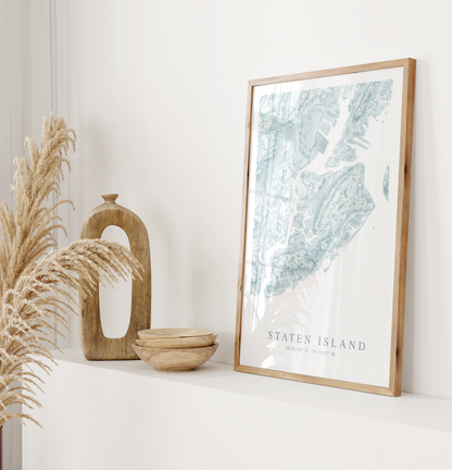 Staten Island Map Print