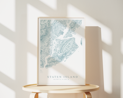 Staten Island Map Print