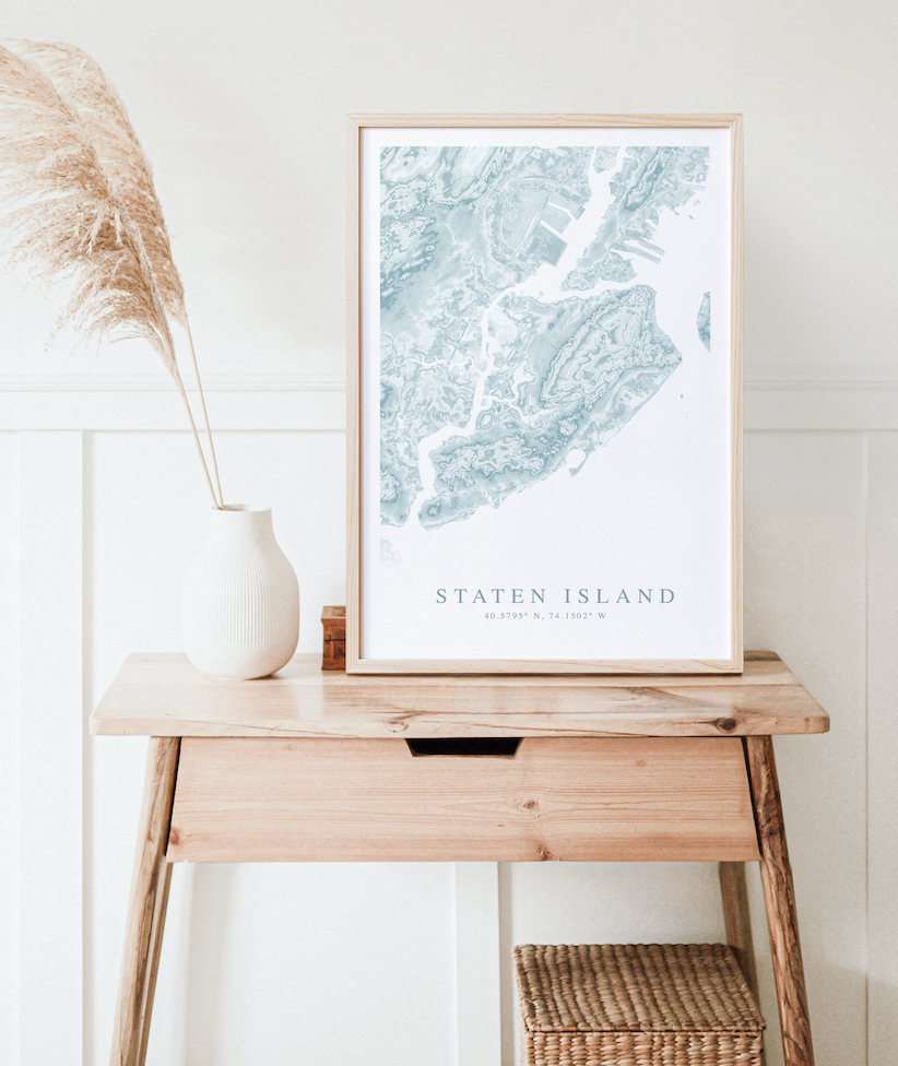 Staten Island Map Print