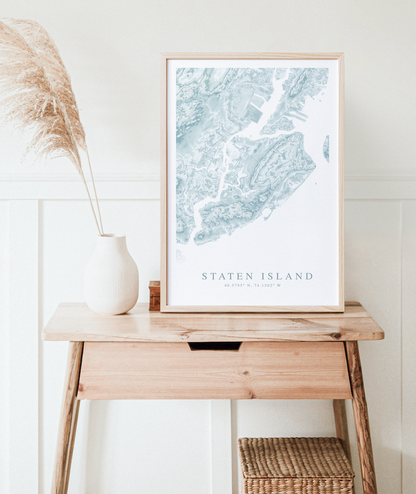 Staten Island Map Print