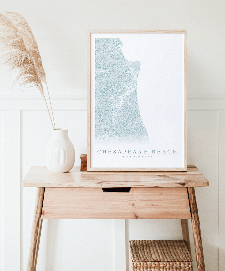Chesapeake Beach Map Print