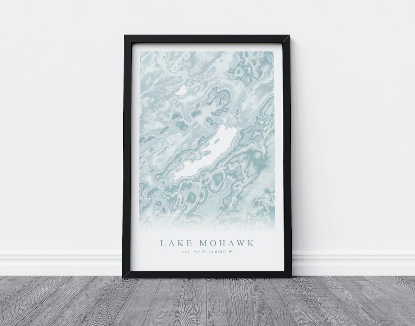 Lake Mohawk NJ Map Print
