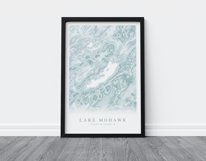 Lake Mohawk NJ Map Print