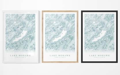 Lake Mohawk NJ Map Print