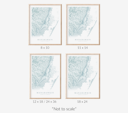Manahawkin Map Print