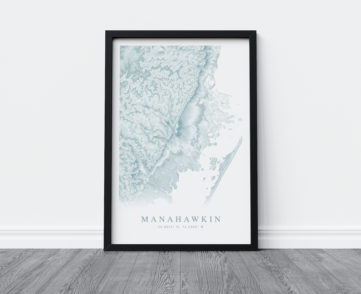 Manahawkin Map Print