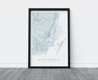 Manahawkin Map Print