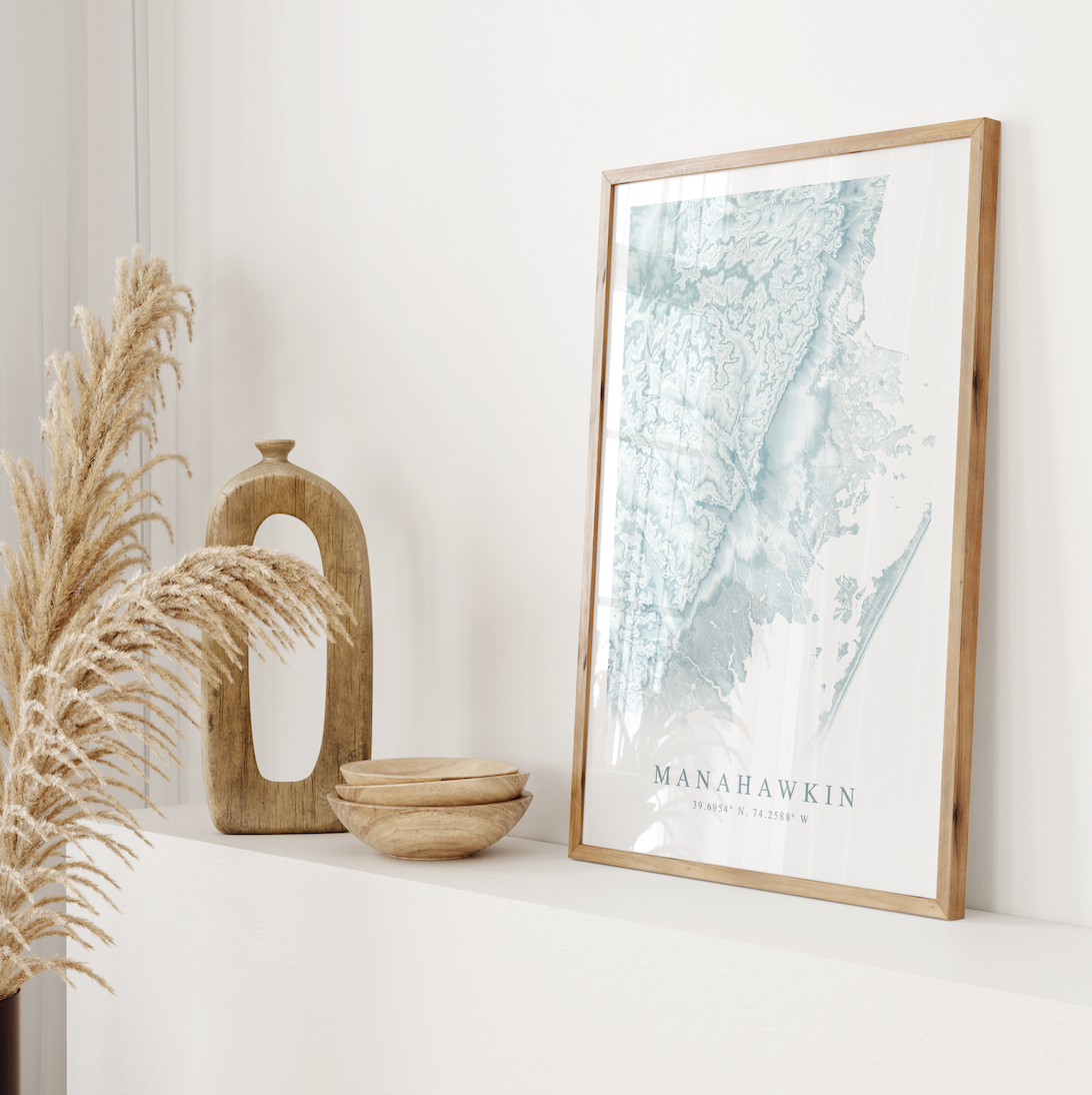 Manahawkin Map Print