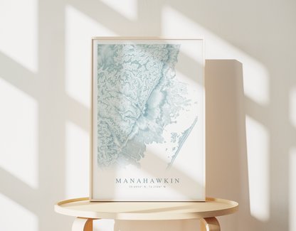 Manahawkin Map Print