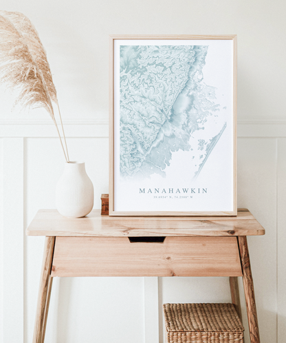 Manahawkin Map Print