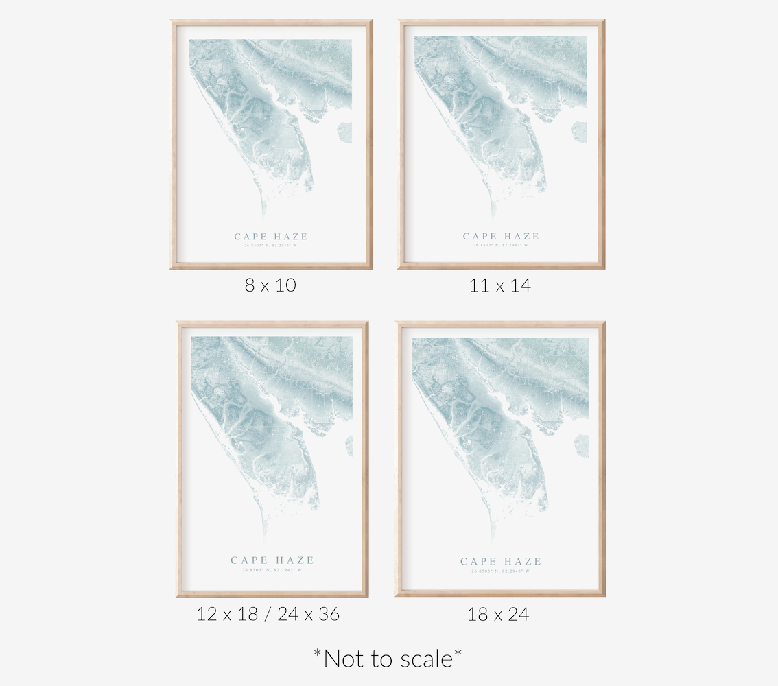 Cape Haze Map Print