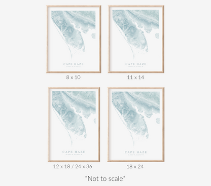 Cape Haze Map Print