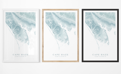 Cape Haze Map Print